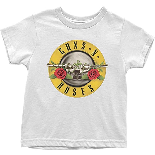 Guns N' Roses - Klassisches Logo T-Shirt für Jungen/Mädchen, weiß, 18 Monate