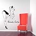Produktbild Beauty Salon Frau Gemusterte Wandtattoos Home Wohnzimmer Spezielle Moderne Babershop Vinyl Wandmalereien Wandaufkleber B 57x72 cm