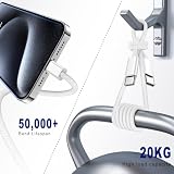 orseoose Zestaw 2 kabli USB C do USB C o długości 0,9 m, 60 W, szybkie ładowanie typu C, kompatybilne z iPhone 15 Pro Max Plus, Samsung S23 Note 20, iPad Pro Air, Mini MacBook Air