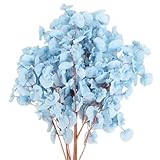 Riyuwal Faux Sweet Pea Flowers 4PCS Fake Light Blue Sweet Pea Flowers Artificial Silk Orchid Flower for Home Wedding Party Garden Table Centerpiece(Light Blue)