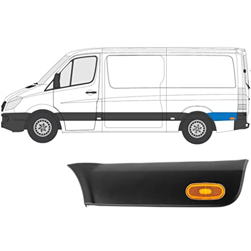 Moulure latérale aile arrière avec lampe Crafter 2005-2017 stop aux rayures