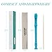 EAST TOP Soprano Recorder for Kids Beginners, 8 Hole Plastic German Fingering Flute Recorder 3 Piece with Cleaning stick, Cotton pouch, Fingering Chart, Colorful box (Blue)