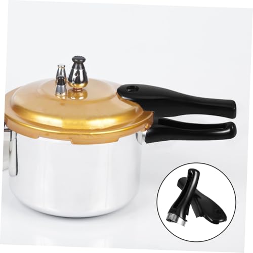 Repuestos de mango para olla de presión ARTIBETTER, juego de 2 piezas, fácil de instalar y limpiar, agarre largo negro miniatura 7