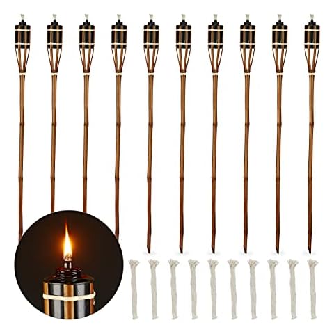 Relaxdays Torches de Jardin en Bambou Cover