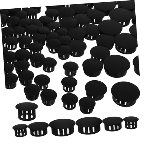 LIFKOME 90Piezas Tapones de Agujero de Plástico Cubiertas Decorativas Muebles Tapones Instalación Protección Patas de Sillas y Muebles