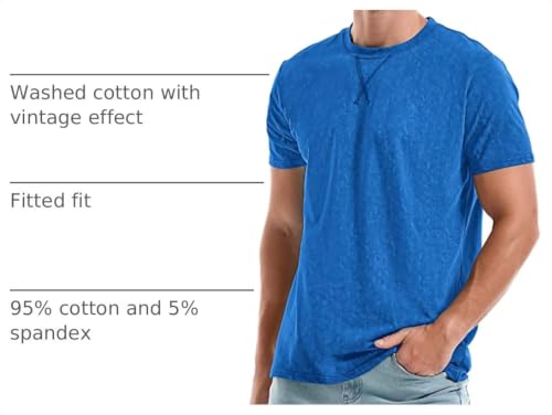 Image of KLIEGOU Men's T-Shirts - Premium Cotton Crew Neck Tees S - 4XL