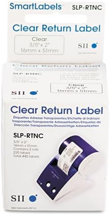 Seiko Instruments Thermal Label SLP DRL, 1/2-Inch Core, 320 Labels per Roll – 1 Roll – 54 x 70 mm White