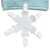 Bedsheet Holders - Compact Anti-Twist Anti-Knot - Laundry Holder Clip for Washer | for Home Bedroom Living Room Apartment Dorm Dormitory Hotel Rental Businesses Duvet Cover Blankets