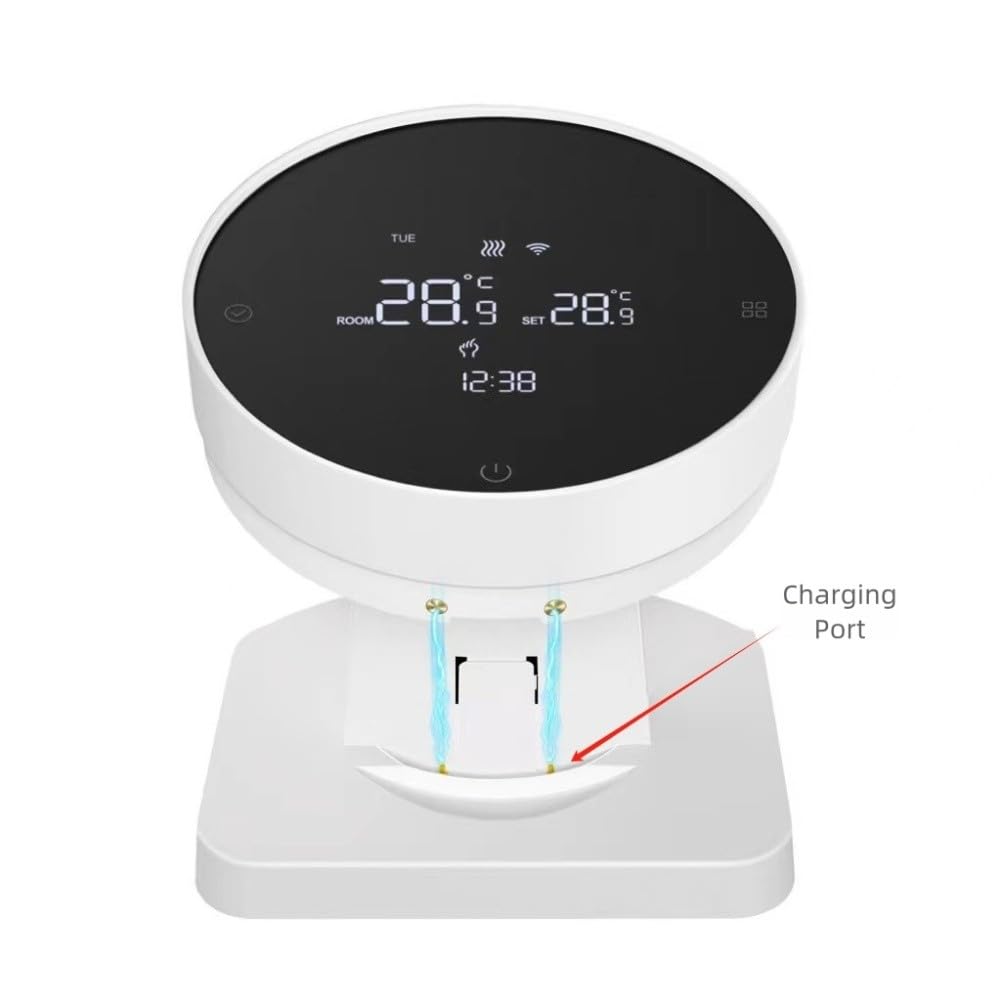 Termostato inteligente Tuya WiFi para calderas de agua y gas, controlador de temperatura programable de 5+2 días con bloqueo infantil con WiFi