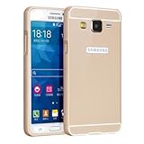 Samsung Galaxy Core Prime Case, Nicelin(TM) Aluminum Metal Frame and Acrylic Plastics Cover Case for Samsung Galaxy Core Prime (SM-G360) with Clean Cloth (Gold)