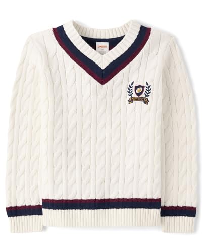 Gymboree Baby Boys' and Toddler Long Sleeve V-Neck Pullover Sweater