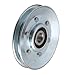ETFBUY 8 Pieces Silver Iron Type Bearings Cable Pulley Wheel 7.3cm OD for Industry