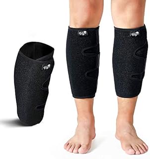 Calf Support Brace 2 Pack, Adjustable Shin Splint Compression Sleeve