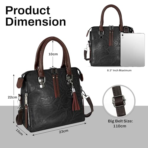 Image of Storite Women's Small Satchel Handbag for Women | Satchel Bag for Work | Ladies Purse | Stylish Shoulder Bag | Gift For Women | Timeless | Birthday /Wedding Gift for Wife /Sister /Mother