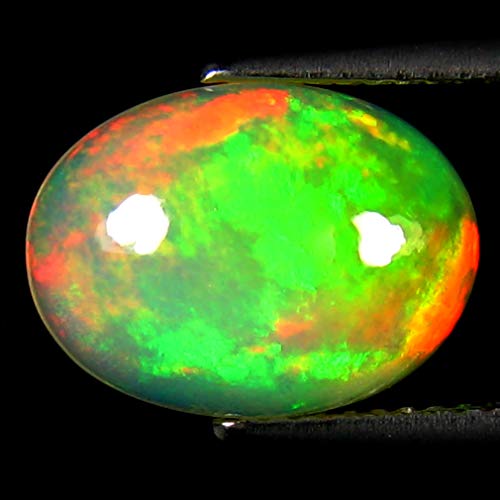Opale naturelle éthiopienne en vrac 2.96 ct, pierre précieuse ovale cabochon