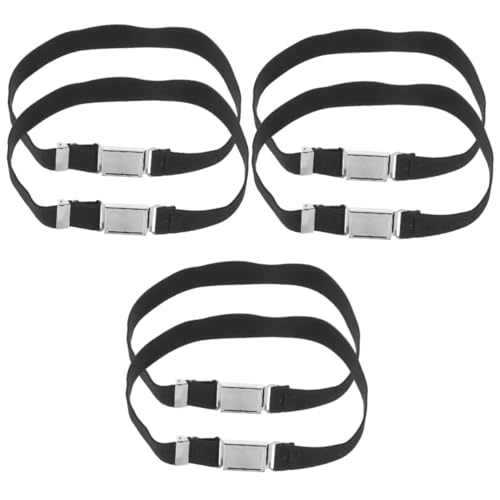 VALICLUD 6pcs Elastic Waist Belt for and Buckle Decorative Stretch Belt for School Uniforms and Everyday Wear Comfortable Fit for All Ages