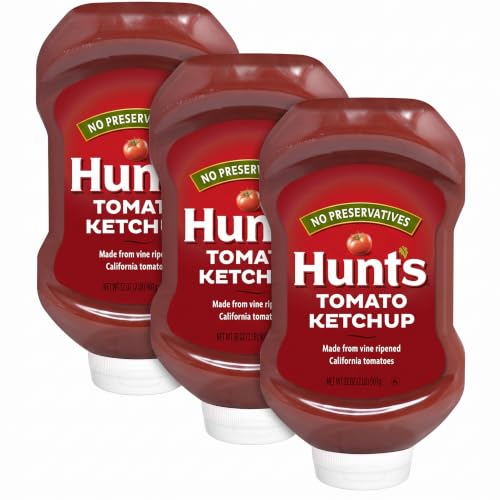 Hunt's Tomato Ketchup Squeeze Bottle, 32 oz (Pack of 3)