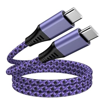 Cabo de alimentação USB C para USB C 3 m longo trançado cabo carregador 60W tipo C para C cabo de carregamento rápido para Samsung Galaxy A16 5G A15 A56 A36 S25 Edge S24 Ultra S23 S22 S21 S20 Z Flip 7