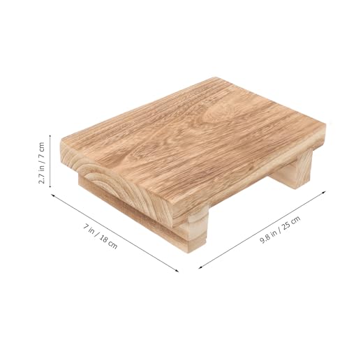 Reposapiés de paulownia multiusos y banco escalón compacto para el hogar 3