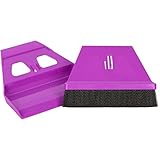 miniWISP Small Broom and Dustpan Set the Best Mini Hand Broom with Electrostatic Bristle Seal Technology (Purple)