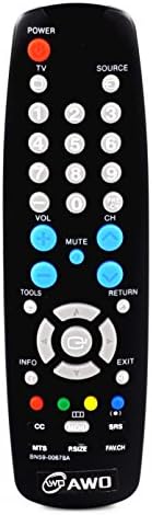 AWO BN59-00678A Replaced Remote Control Fit for SAMSUNG LCD HDTV Smart TVs LN26A330J1, LN22A450C1H, PN42A410C1D, LN37A330J1D, LN22A450C1, LN19A450C1D, LN22A330J1D, HL61A510J1F, LN19A330J1H, LN40A330J1