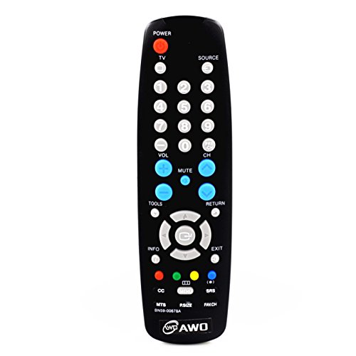 Awo Bn59-00678A Replaced Remote Control Fit For Samsung Lcd Hdtv Smart Tvs Ln26A330J1, Ln22A450C1H, Pn42A410C1D, Ln37A330J1D, Ln22A450C1, Ln19A450C1D, Ln22A330J1D, Hl61A510J1F, Ln19A330J1H, Ln40A330J1 #TOP1