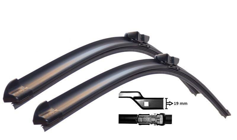 Maxtel Silecek Süpürgesi Ön Muz Tipi 600Mm+400Mm 24"+16" Fiat Doblo 00-16, Panda 12, Doblo Pratico, Destico, Peugeot 2008 Ii 19, 208 19, Citroen C3 Picasso, Opel Combo D 12, Corsa F 19 Max 121 05 051
