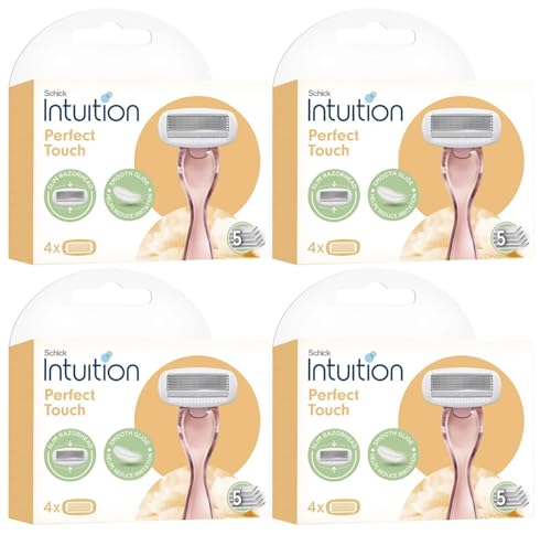 Schick Intuition Perfect Touch Razor Blade Refills, 5 Blade System, 16 Cartridges Total, 4 Pack image 3