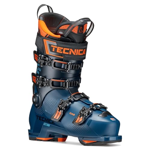Tecnica Mach1 LV 120 Ski Boot buckles and strap detail