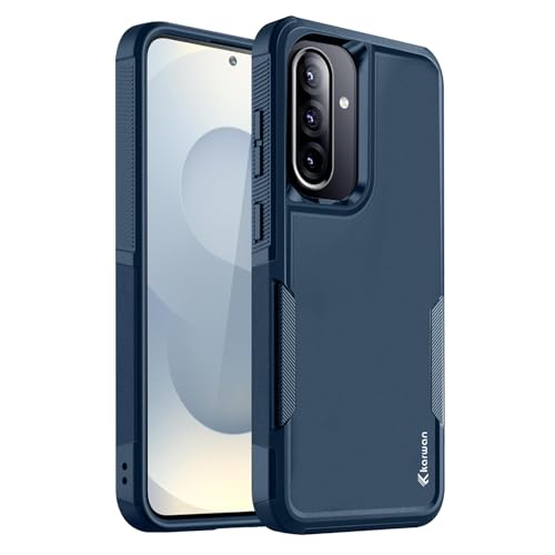 Image of KARWAN Shockproof Back Case Cover Compatible with Samsung Galaxy A36 / A56, Heavy Duty Case with 360 Degree Camera Protection, Dual Layer Rugged Bumper Protection Cover with Matte Finish (Blue)