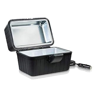Zento Deals Heating Lunch Box – 12V Portable Mini Electric Warmer for Car Food - Perfect for Outdoors Travelling, Camping - Easy to Clean Insulated Lightweight