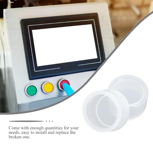 Tapas protectoras de botón de 22mm en plástico blanco impermeables para interruptores 3