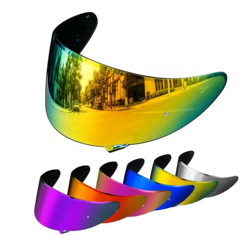 Image of PSLER CWR-1 Visor- RF-1200 Visor X14 Face Shield Replacement for CWR-1 RF 1200 X-Spirit NXR Z7 X14 NX NZ,Deep Gold