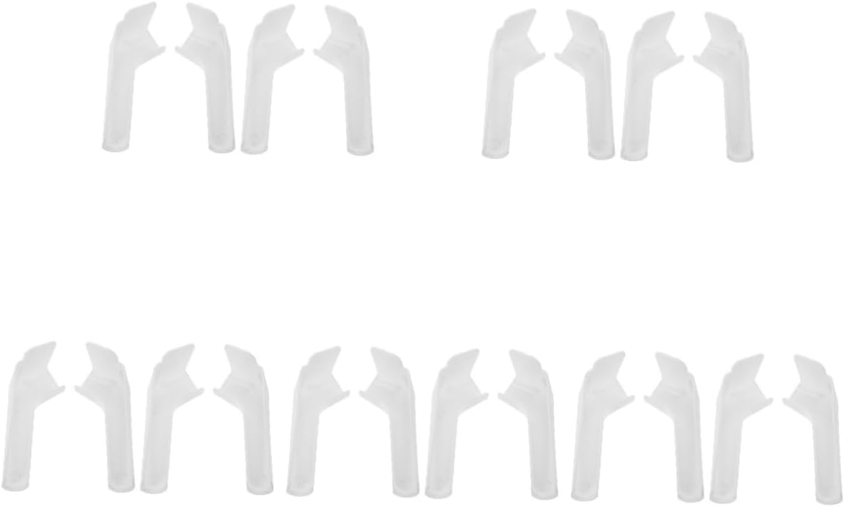 Gatuida 20pcs Rv Rain Gutter Spouts Durable Rainwater Drainage Accessories for Roofs Left Right Gutter Extensions for Water Management Rvs and Trailers