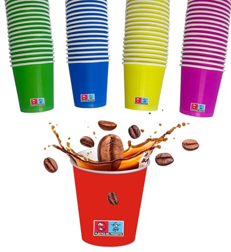SWEEPING,1000 Bicchierini Caffè monouso,tazzine caffe in carta da 75ml