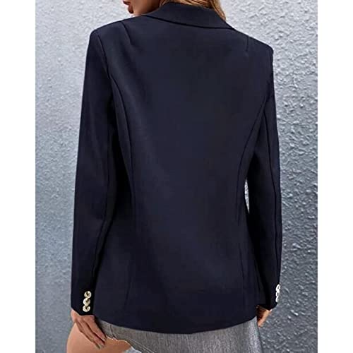 Jaquetas De Terno Feminino, Coloração Sólida De Um Botão De Lapela De Blazer, Blazers Para O