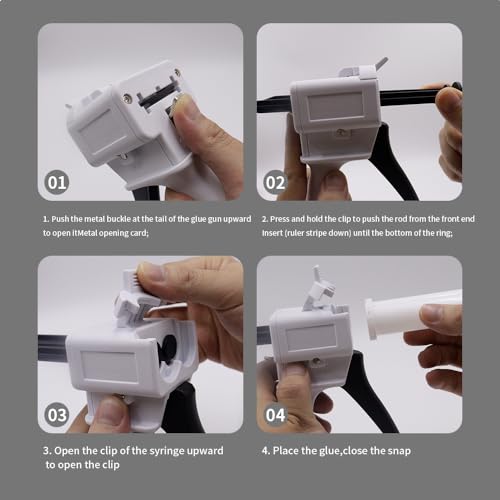 Pistolet de distribution pour assemblages de précision en résine époxy 50ml