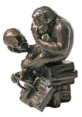 Estatua Mono con Calavera de Rheinhold 1892-93 miniatura 1
