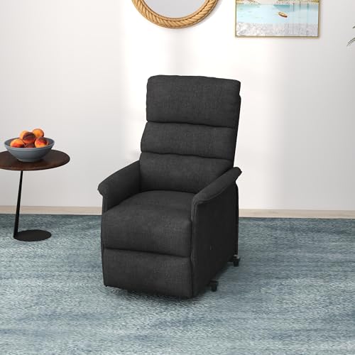 Sillón plegable negro con tela de poliéster miniatura 2