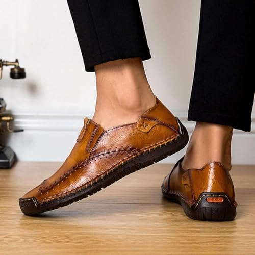 Men's Penny Loafers Casual Flat Boat Shoes are Suitable for Driving and Hiking4
