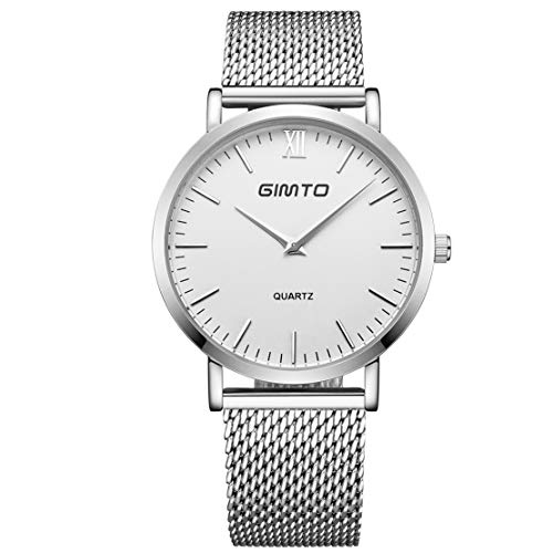 Montre homme en acier inoxydable étanche style affaires et loisirs