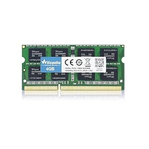 Wlizedle 4GB DDR3/DDR3L RAM Laptop Memory 1600MHz CL11 SODIMM, Notebook Arbeitsspeicher PC3-12800 / PC3L-12800 204-Pin 1,35V/1,5V Non-ECC Pc Speicher Upgrade für Ultrabook, Grün