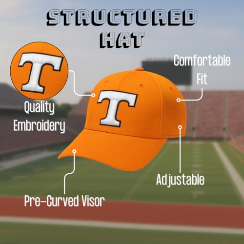 Gorra Ajustable Oficial Universidad Tennessee Vols Naranja miniatura 5
