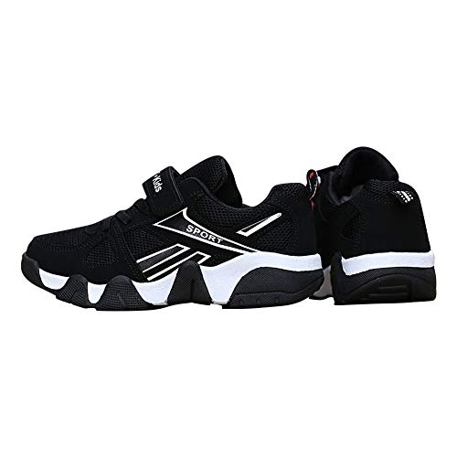 Image of Hopscotch Boys Mesh and PU Text Print Athletic Shoes in White Color