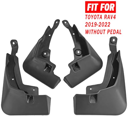 Image of Mud Flaps Mud Guards Fit for 2019-2024 Toyota RAV4 2WD Without Pedal, Front & Rear Mud Splash Guards Accessories - 4 Pc, Black