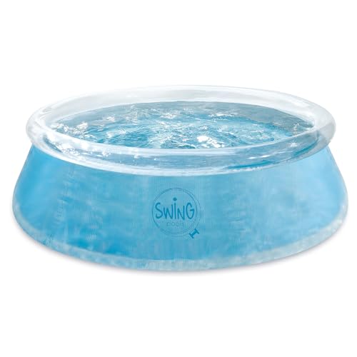 HAF® Swing Quick Up Pool in transparent mit den Maßen 244 x 76 cm | ca. 2.300 Liter Wasserkapazität | Selbstaufbauender & selbst tragender Swimming Pool | Gartenpool/Aufstellpool ohne Filterpumpe HAF® Swing Quick Up Pool in transparent mit den Maßen 244 x 76 cm | ca. 2.300 Liter Wasserkapazität | Selbstaufbauender & selbst tragender Swimming Pool | Gartenpool/Aufstellpool ohne Filterpumpe