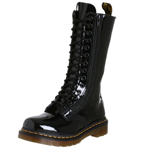 DR DOC MARTENS 9733 Stivali al Polpaccio DOPPIA ZIP 14 Eye Viola in Pelle  UK6.5 EU40 AS502 EUR 93,98 - PicClick IT