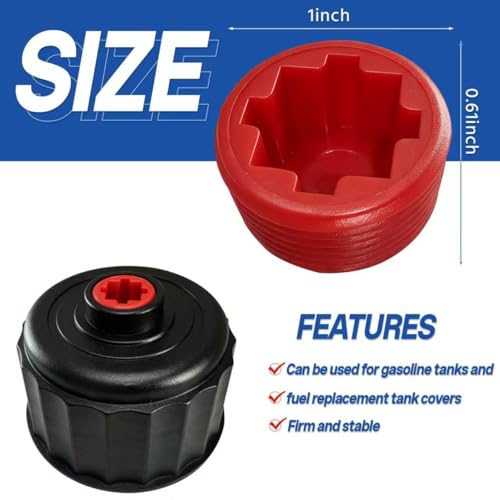 Image of 8pcs gas can cap stopper,fuels Replacement Jug Cap accessories, for vp racing fuel jug cap,tuff jug ripper cap,racing fuels replacement,gas can spout replacement,Gas Cans,universal.