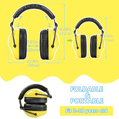 Image of ZOHAN Kids Ear Protection 3 Pack,Kids Noise Canceling Headphone for Concerts, Monster Truck, Fireworks