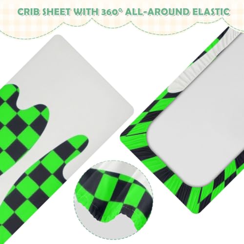 Drap de berceau imperméable vert 132x71 cm protégeant efficacement le matelas des fuites - 5